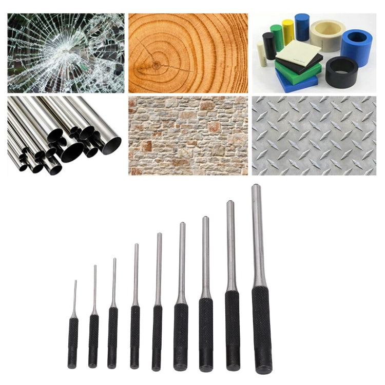 9-in-1 Heavy Duty Roll Pin Punch Set Round Punch Removal Tools, Spec: with Hammer - free shipping - PMc TechLife - Order now!