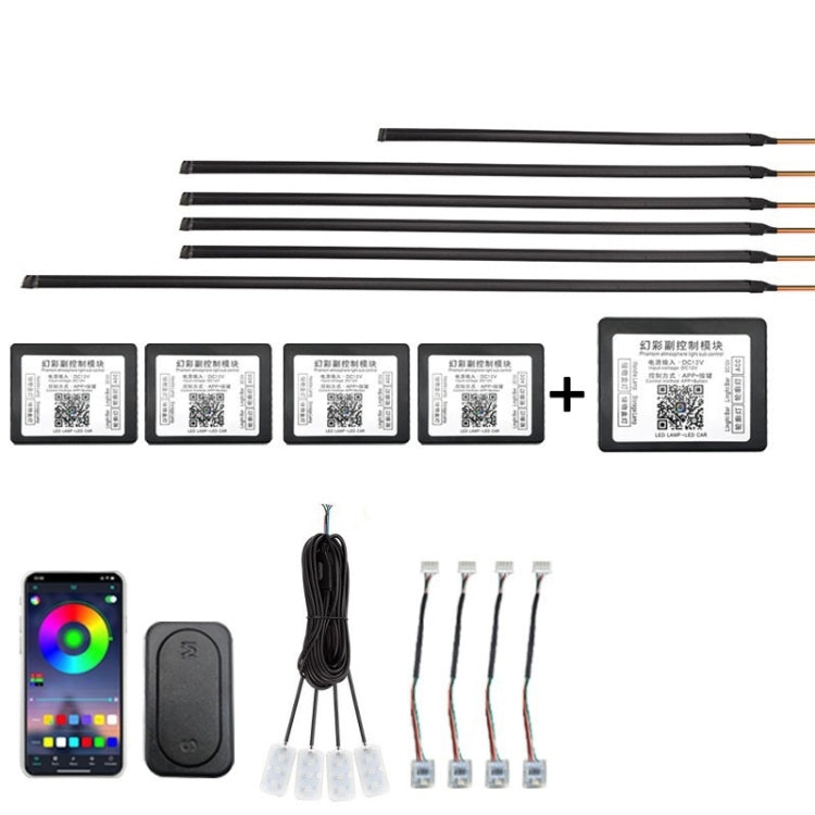 14 in 1 Car Hidden Acrylic LED Colorful Decorative Atmosphere Light Strip - Atmosphere lights by PMC Jewellery | Online Shopping South Africa | PMC Jewellery | Buy Now Pay Later Mobicred