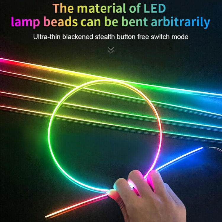 18 in 1 Car Hidden Acrylic LED Colorful Decorative Atmosphere Light Strip - Atmosphere lights by PMC Jewellery | Online Shopping South Africa | PMC Jewellery | Buy Now Pay Later Mobicred