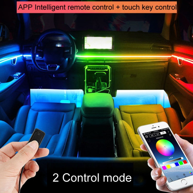 10 in 1 Car Hidden Acrylic LED Colorful Decorative Atmosphere Light Strip - Atmosphere lights by PMC Jewellery | Online Shopping South Africa | PMC Jewellery | Buy Now Pay Later Mobicred
