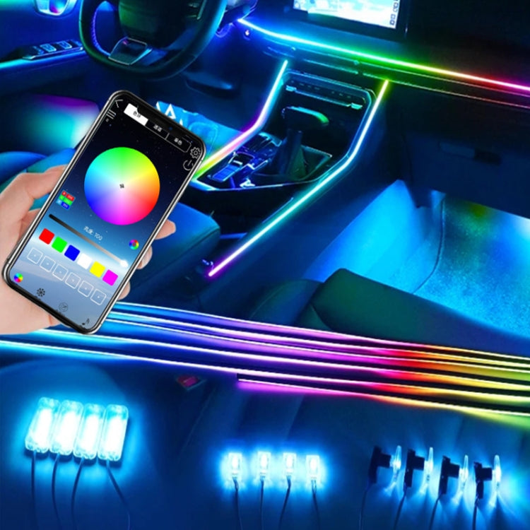 18 in 1 Car Hidden Acrylic LED Colorful Decorative Atmosphere Light Strip - Atmosphere lights by PMC Jewellery | Online Shopping South Africa | PMC Jewellery | Buy Now Pay Later Mobicred