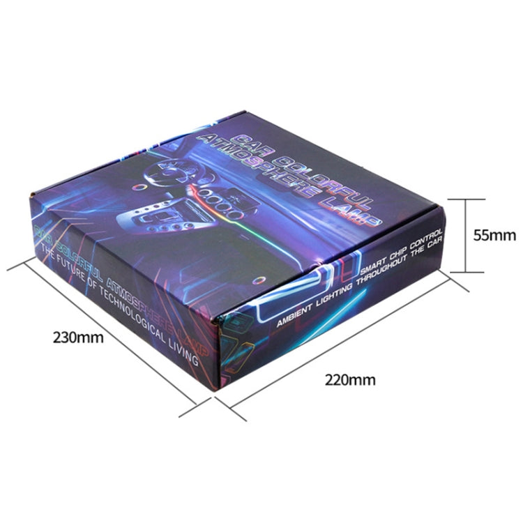 14 in 1 Car Hidden Acrylic LED Colorful Decorative Atmosphere Light Strip - Atmosphere lights by PMC Jewellery | Online Shopping South Africa | PMC Jewellery | Buy Now Pay Later Mobicred