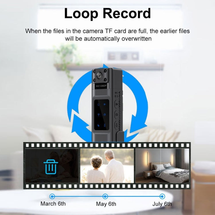 WIFI HD Night Vision Chest-Worn Work Recorder Cycling Camera, Model: L13+128G TF Card+Bracket - Video Cameras by PMC TechLife | Online Shopping South Africa | PMC TechLife | Buy Now Pay Later Mobicred