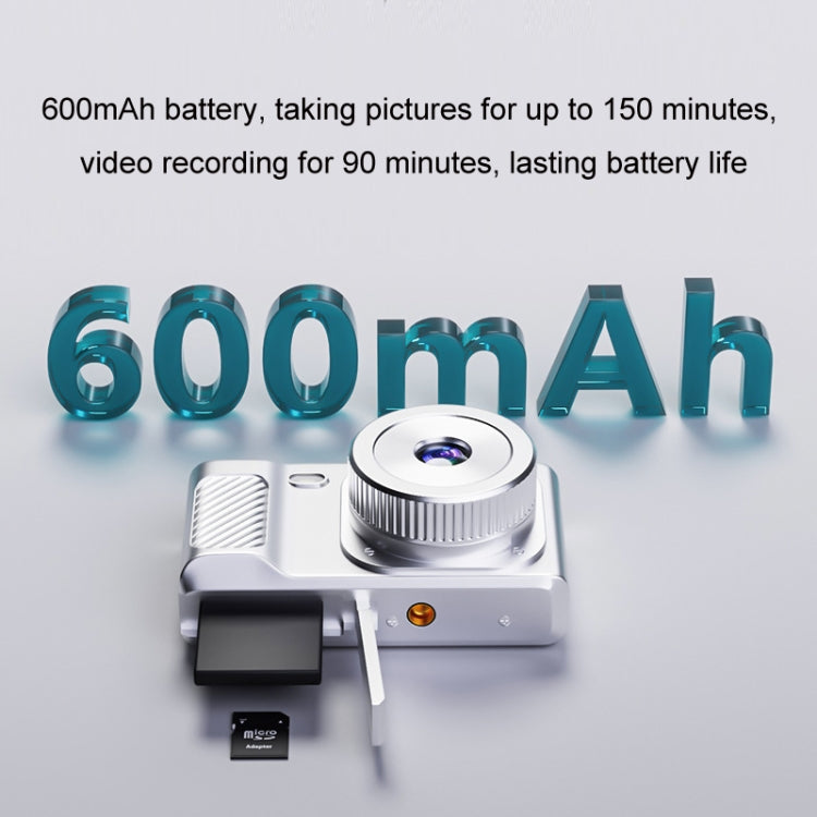 1080P HD Student Retro Digital Card Camera, Color: White+32G - Video Cameras by PMC TechLife | Online Shopping South Africa | PMC TechLife | Buy Now Pay Later Mobicred