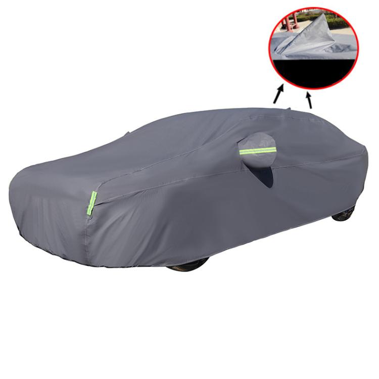 Sedan Car EVA Plus Velvet Thickened Heat Insulation Sunshade With Shark Fin, Size: L+ 4.75x1.75x1.5m - PE Material by PMc TechLife | Online Shopping South Africa | PMc TechLife | Buy Now Pay Later Mobicred