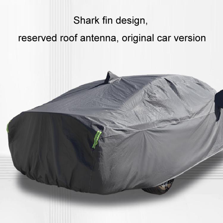 Sedan Car EVA Plus Velvet Thickened Heat Insulation Sunshade With Shark Fin, Size: XL 4.9x1.8x1.5m - PE Material by PMc TechLife | Online Shopping South Africa | PMc TechLife | Buy Now Pay Later Mobicred
