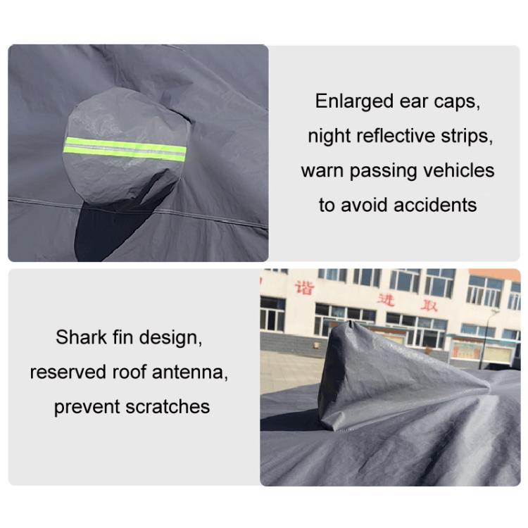 Sedan Car EVA Plus Velvet Thickened Heat Insulation Sunshade With Shark Fin, Size: L 4.6x1.70x1.45m - free shipping - PMc TechLife - Order now!