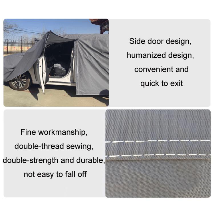 Sedan Car EVA Plus Velvet Thickened Heat Insulation Sunshade With Shark Fin, Size: M 4.5x1.7x1.4m - PE Material by PMc TechLife | Online Shopping South Africa | PMc TechLife | Buy Now Pay Later Mobicred