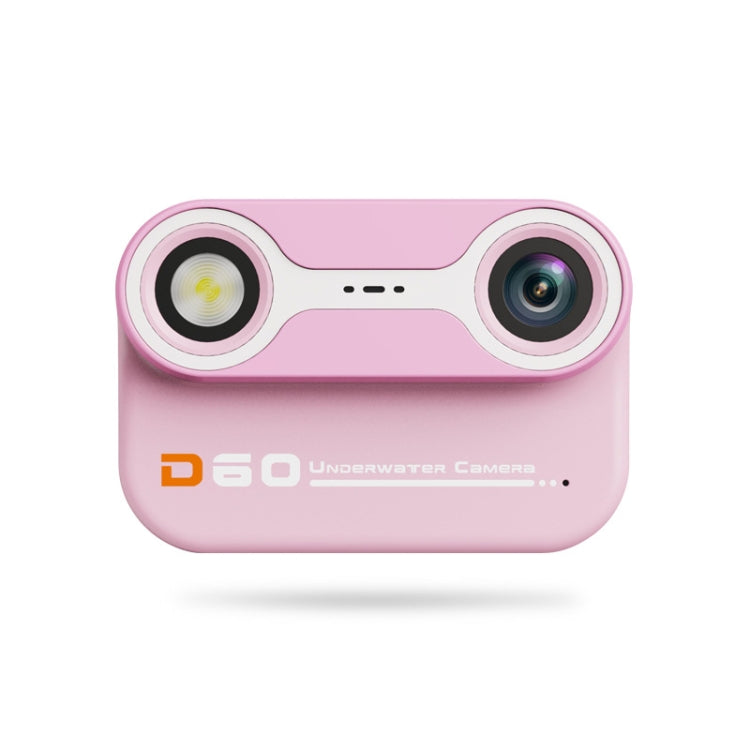 D60 3m Waterproof 2K HD 10X 2.4-inch Outdoor Photo Video Recording Children Mini Camera(Pink) - Children Cameras by PMC TechLife | Online Shopping South Africa | PMC TechLife | Buy Now Pay Later Mobicred