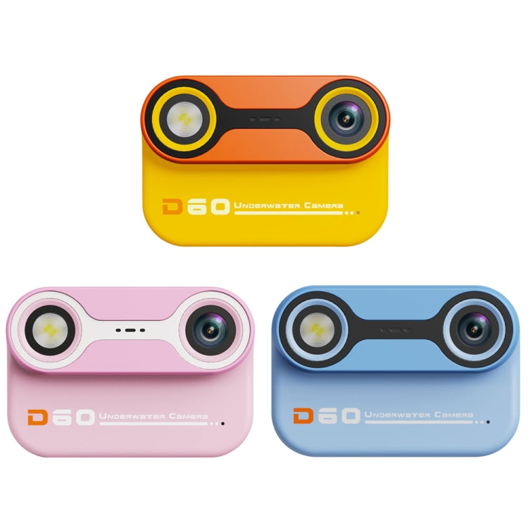 D60 3m Waterproof 2K HD 10X 2.4-inch Outdoor Photo Video Recording Children Mini Camera(Blue) - Children Cameras by PMC TechLife | Online Shopping South Africa | PMC TechLife | Buy Now Pay Later Mobicred