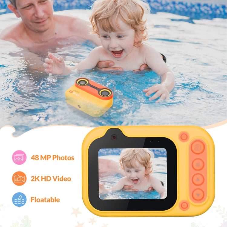 D60 3m Waterproof 2K HD 10X 2.4-inch Outdoor Photo Video Recording Children Mini Camera(Blue) - Children Cameras by PMC TechLife | Online Shopping South Africa | PMC TechLife | Buy Now Pay Later Mobicred