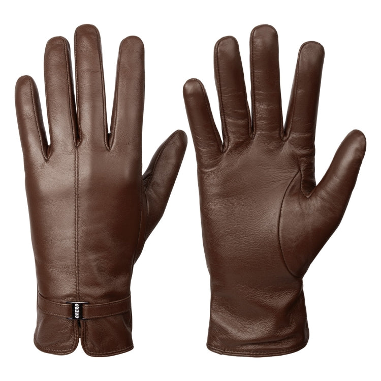 Women Sheepskin Wool Fleece Lined Windproof Warm Gloves Touchscreen Thick Snow Driving Gloves, Size: S(Coffee) - Full Finger Gloves by PMC TechLife | Online Shopping South Africa | PMC TechLife | Buy Now Pay Later Mobicred