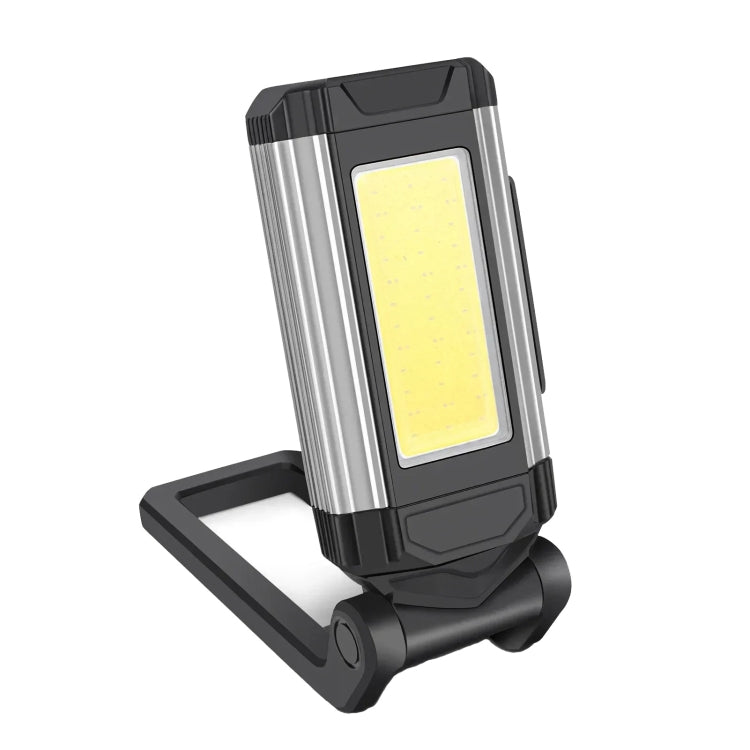 E-SMARTER K011 USB Rechargeable Repair Light With Magnet COB Strong Light Flashlight, Style: A Foldable Silver - Other Tools by E-SMARTER | Online Shopping South Africa | PMC TechLife | Buy Now Pay Later Mobicred