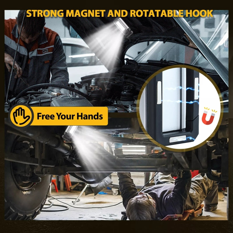 E-SMARTER K011 USB Rechargeable Repair Light With Magnet COB Strong Light Flashlight, Style: B Simple Red - Other Tools by E-SMARTER | Online Shopping South Africa | PMC TechLife | Buy Now Pay Later Mobicred