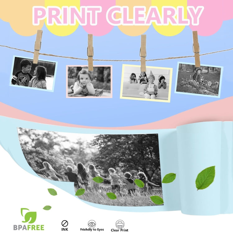 2.0-Inch LED Flash 1080P HD Recording Photo Printing Camera With 3-Rolls Paper, Color: Purple - Children Cameras by PMC TechLife | Online Shopping South Africa | PMC TechLife | Buy Now Pay Later Mobicred