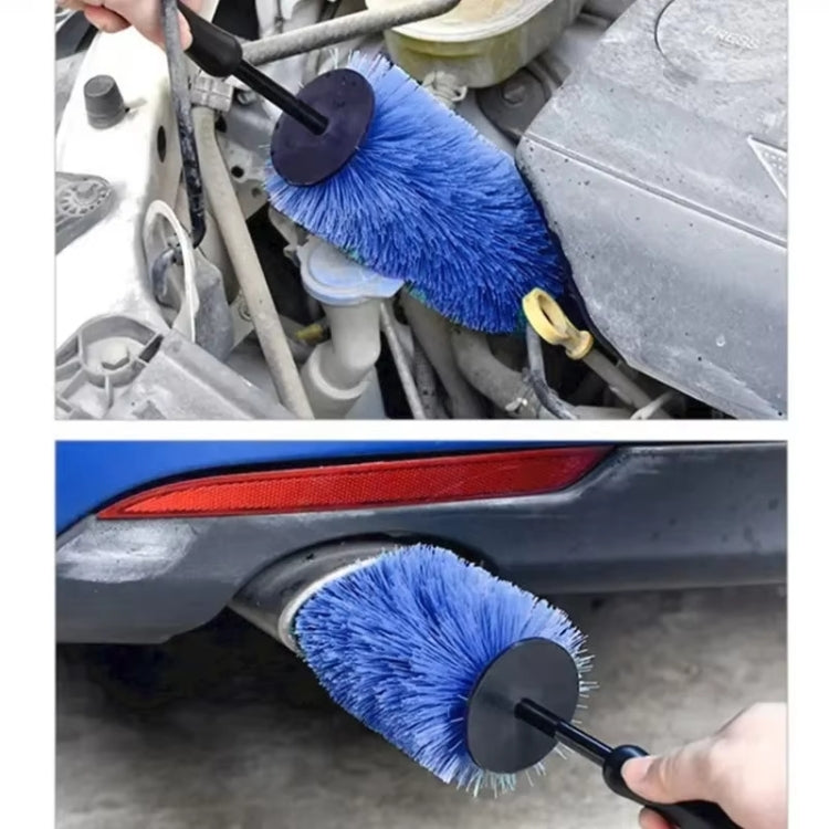 3pcs /Set Car Wash Engine Compartment Cleaning Detail Brush(Blue) - Car washing supplies by PMC TechLife | Online Shopping South Africa | PMC TechLife | Buy Now Pay Later Mobicred