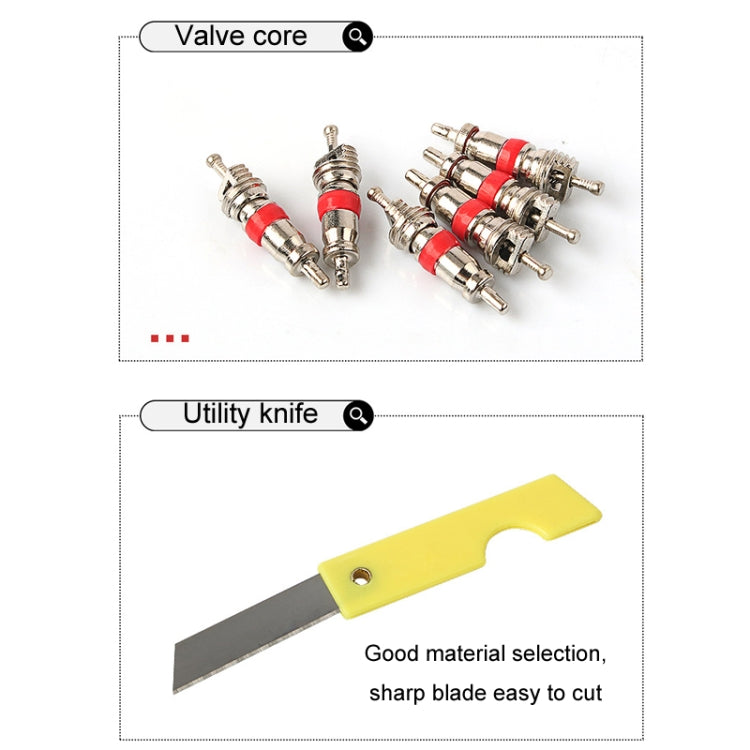 46pcs /Set Car Tubeless Tire Repair Needle Rubber Strip Valve Tip Needle-nosed Pliers Tool Set(With Bag) - Tire Repair & Installation Tools by PMC TechLife | Online Shopping South Africa | PMC TechLife | Buy Now Pay Later Mobicred