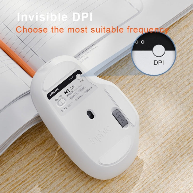 Inphic M1 2nd Generation Wireless Mice Rechargeable Mute Business Office Home Laptop Mouse, Color: 2.4G Black - free shipping - PMC TechLife - Order now!