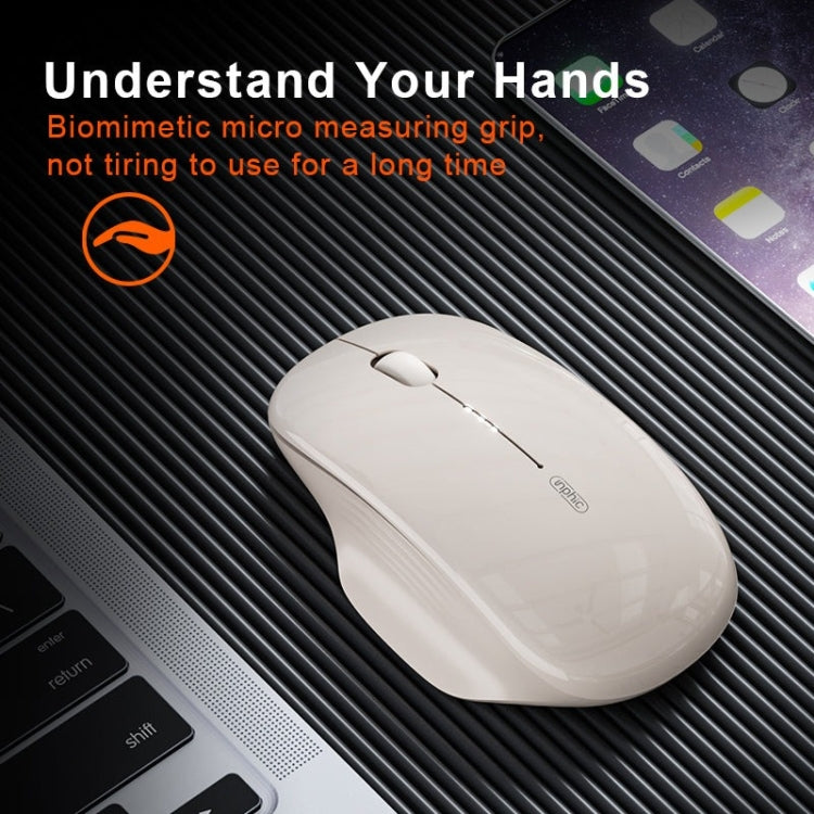 Inphic M1 2nd Generation Wireless Mice Rechargeable Mute Business Office Home Laptop Mouse, Color: 2.4G Black - free shipping - PMC TechLife - Order now!