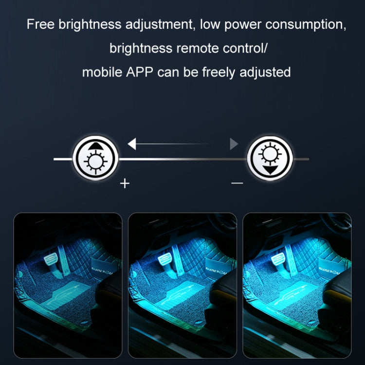 Eight-Color LED Voice Control Car Music Rhythm Atmosphere Light, Specification: 5V USB With Switch APP + Remote Control - free shipping - PMC TechLife - Order now!
