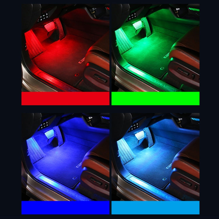 Eight-Color LED Voice Control Car Music Rhythm Atmosphere Light, Specification: 5V USB Remote Control - Atmosphere lights by PMC TechLife | Online Shopping South Africa | PMC TechLife | Buy Now Pay Later Mobicred
