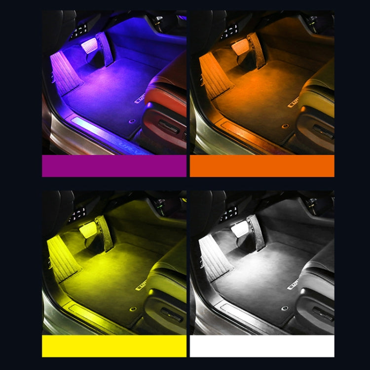 Eight-Color LED Voice Control Car Music Rhythm Atmosphere Light, Specification: 5V USB APP - Atmosphere lights by PMC TechLife | Online Shopping South Africa | PMC TechLife | Buy Now Pay Later Mobicred