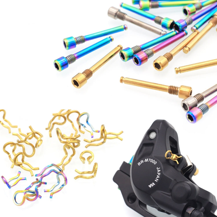 Mountain Road Bicycle Titanium Alloy Clip Pad Latch With Retaining Spring, Color: Pin + Circlip Titanium - Bicycle Brake Parts by PMc TechLife | Online Shopping South Africa | PMc TechLife | Buy Now Pay Later Mobicred