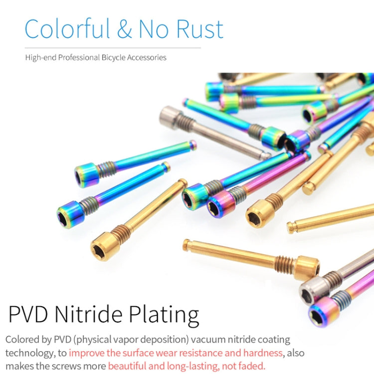 Mountain Road Bicycle Titanium Alloy Retaining Spring, Color: Steel Circlip Colorful - Bicycle Brake Parts by PMc TechLife | Online Shopping South Africa | PMc TechLife | Buy Now Pay Later Mobicred