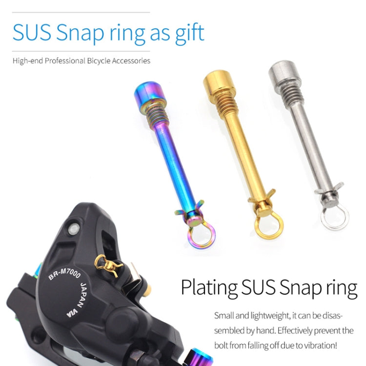 Mountain Road Bicycle Titanium Alloy Retaining Spring, Color: Steel Circlip Gold - Bicycle Brake Parts by PMc TechLife | Online Shopping South Africa | PMc TechLife | Buy Now Pay Later Mobicred