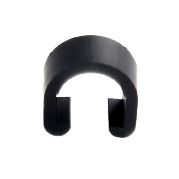 50pcs Bicycle Brake Gearshift Cable Tube Fixing Plastic C-shaped Buckle(Black) - Others by PMC TechLife | Online Shopping South Africa | PMC TechLife | Buy Now Pay Later Mobicred