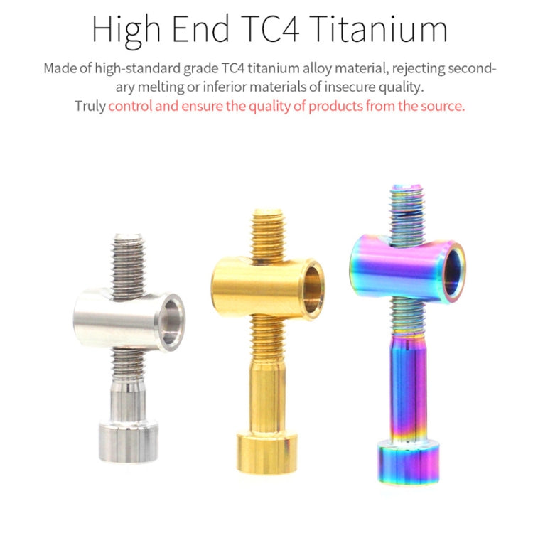Bicycle Titanium Alloy Seat Post Locking Screws, Color: M6x40 Titanium - Bicycle Saddle by PMC TechLife | Online Shopping South Africa | PMC TechLife | Buy Now Pay Later Mobicred