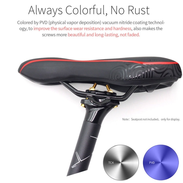 Bicycle Titanium Alloy Seat Post Locking Screws, Color: M6x35 Titanium - Bicycle Saddle by PMC TechLife | Online Shopping South Africa | PMC TechLife | Buy Now Pay Later Mobicred