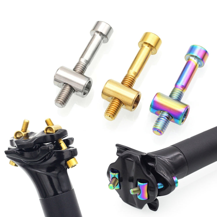 Bicycle Titanium Alloy Seat Post Locking Screws, Color: M6x30 Colorful - Bicycle Saddle by PMC TechLife | Online Shopping South Africa | PMC TechLife | Buy Now Pay Later Mobicred