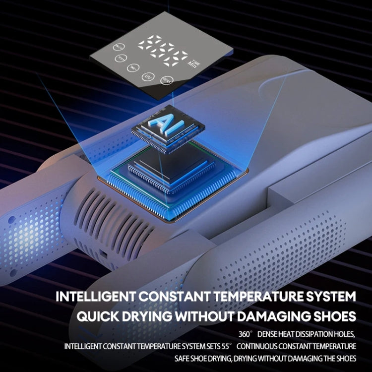 UV Antibacterial LED Touch Intelligent Constant Temperature Shoe Dryer, Spec: EU Plug(Green) - free shipping - PMC TechLife - Order now!