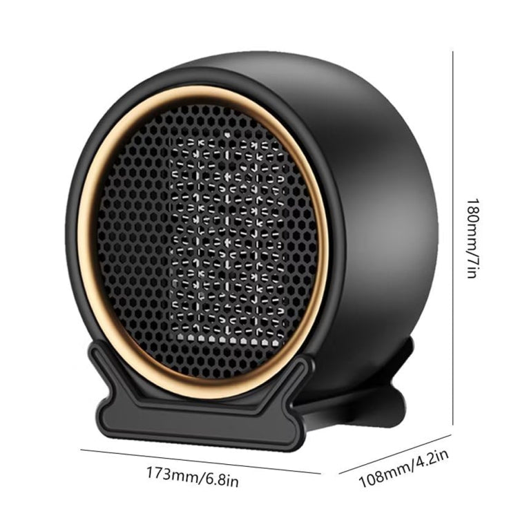 1800W Desktop High-power Two-speed Heater Household Fast Heating Heater, Spec: US Plug(Black) - Electric Heaters by PMC TechLife | Online Shopping South Africa | PMC TechLife | Buy Now Pay Later Mobicred