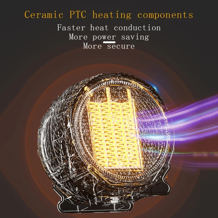 1800W Desktop High-power Two-speed Heater Household Fast Heating Heater, Spec: UK Plug(White) - Electric Heaters by PMC TechLife | Online Shopping South Africa | PMC TechLife | Buy Now Pay Later Mobicred