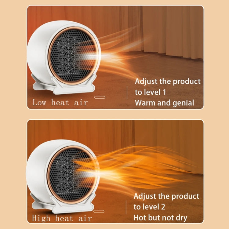 1800W Desktop High-power Two-speed Heater Household Fast Heating Heater, Spec: UK Plug(White) - Electric Heaters by PMC TechLife | Online Shopping South Africa | PMC TechLife | Buy Now Pay Later Mobicred