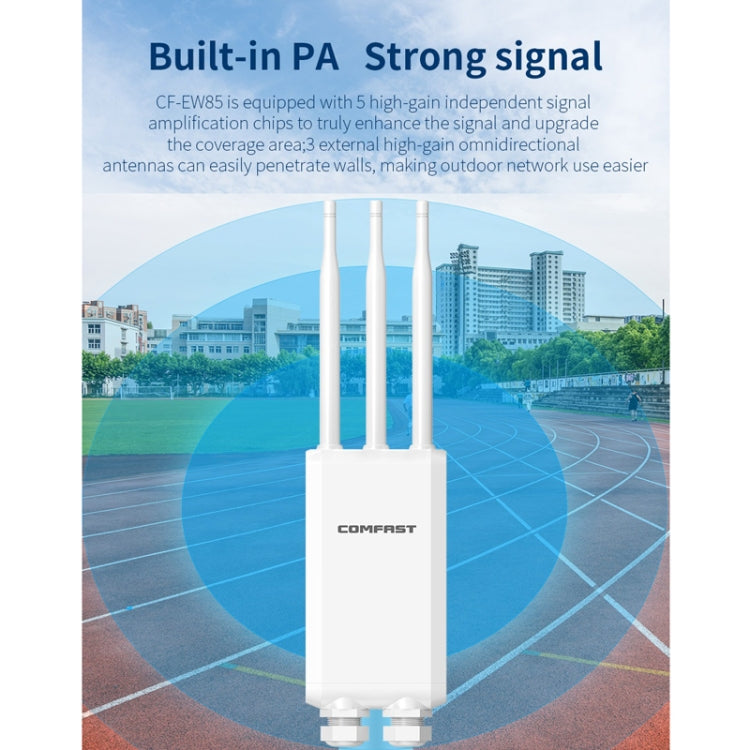 COMFAST CF-EW85 1300Mbps 2.4G/5.8G Gigabit Wireless AP Signal Amplifier Supports DC/POE Power Supply US Plug - free shipping - PMC TechLife - Order now!
