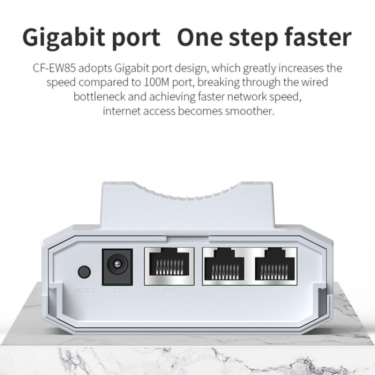 COMFAST CF-EW85 1300Mbps 2.4G/5.8G Gigabit Wireless AP Signal Amplifier Supports DC/POE Power Supply EU Plug - free shipping - PMC TechLife - Order now!