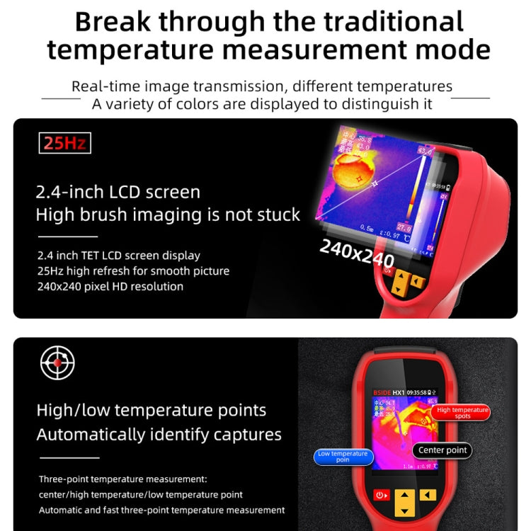 BSIDE HX1 Handheld Thermal Imaging Device Power Non-Contact Thermometer - free shipping - PMC TechLife - Order now!