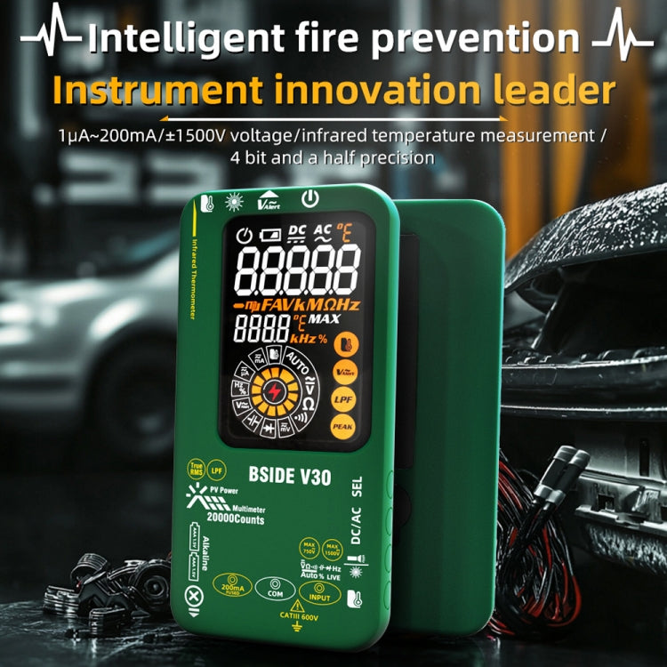 BSIDE V30 Intelligent Colorful Screen PV Multimeter Infrared Thermometer - free shipping - PMC TechLife - Order now!
