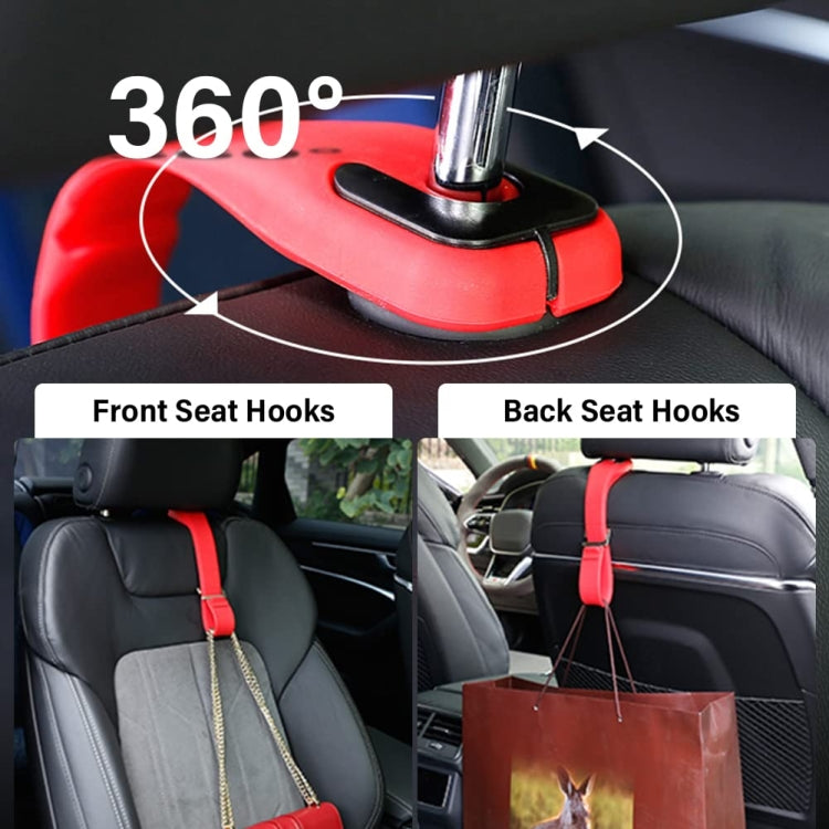 Adjustable Silicone Car Seat Back Storage Hook(Brown) - Auto Fastener & Clips by PMC TechLife | Online Shopping South Africa | PMC TechLife | Buy Now Pay Later Mobicred