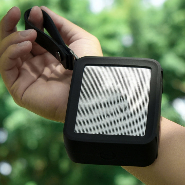 For JBL GO 2 Speaker Silicone Cover with PU Hand Strap Anti-lost Audio Protective Case(Gray) - Protective Case by PMc TechLife | Online Shopping South Africa | PMc TechLife | Buy Now Pay Later Mobicred