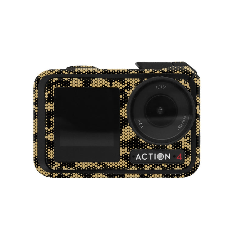 For DJI Action 4 Motion Camera Stickers All Inclusive Photo Frame Color Changing Stickers Accessories, Style: AC4-15 Snake Scale Gold - free shipping - PMC TechLife - Order now!