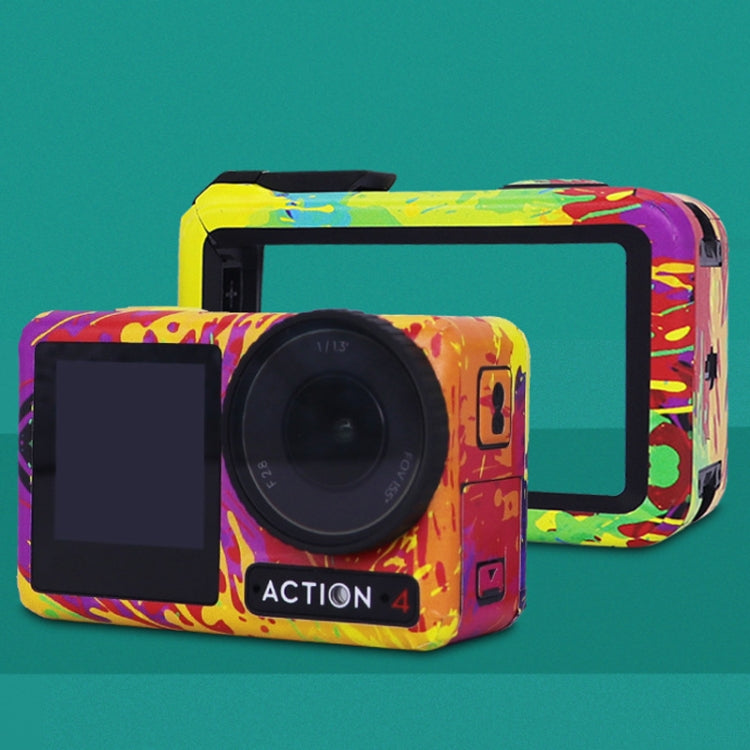 For DJI Action 4 Motion Camera Stickers All Inclusive Photo Frame Color Changing Stickers Accessories, Style: AC4-11 Circuit Red - free shipping - PMC TechLife - Order now!