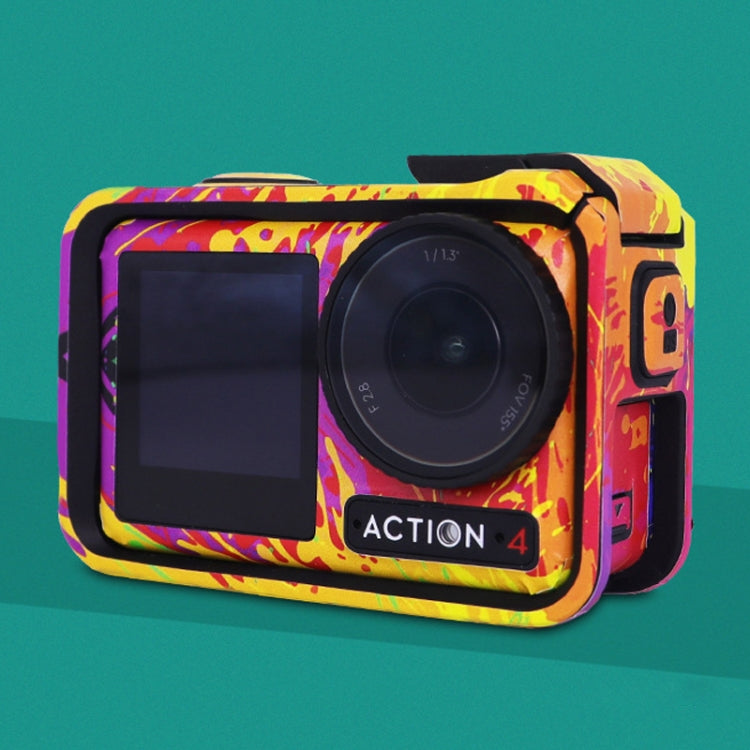 For DJI Action 4 Motion Camera Stickers All Inclusive Photo Frame Color Changing Stickers Accessories, Style: AC4-16 Snake Scale Green - free shipping - PMC TechLife - Order now!
