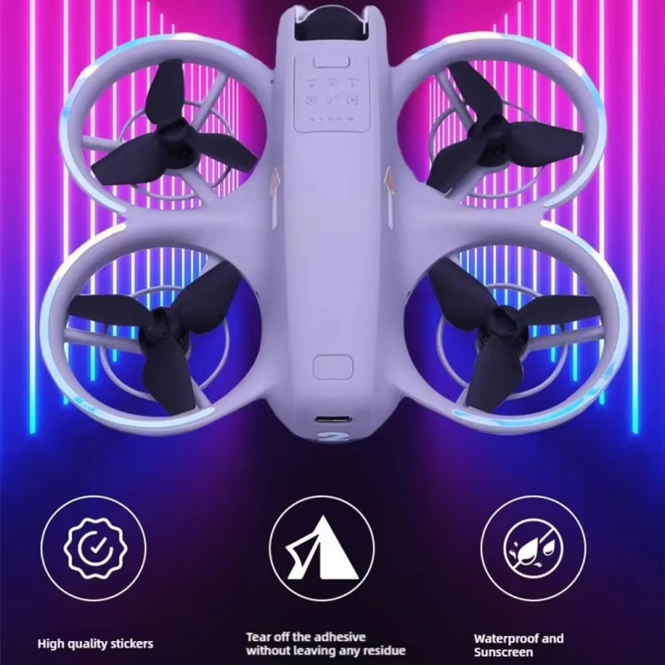 For DJI Neo Luminous Stickers Night Glow Cool Film(Red) - free shipping - PMC TechLife - Order now!