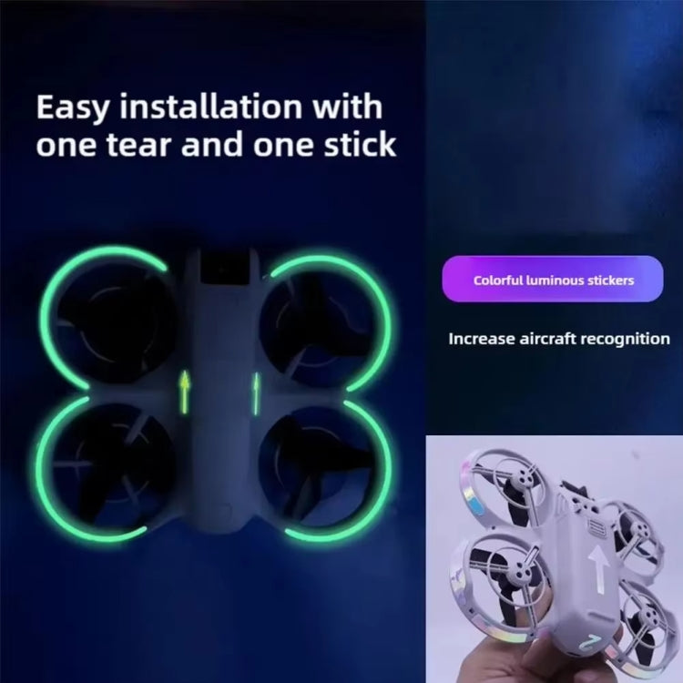 For DJI Neo Luminous Stickers Night Glow Cool Film(Red) - free shipping - PMC TechLife - Order now!