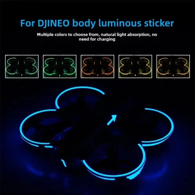For DJI Neo Luminous Stickers Night Glow Cool Film(Red) - free shipping - PMC TechLife - Order now!