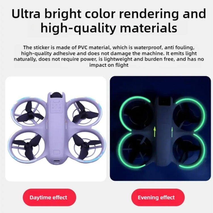 For DJI Neo Luminous Stickers Night Glow Cool Film(Red) - free shipping - PMC TechLife - Order now!